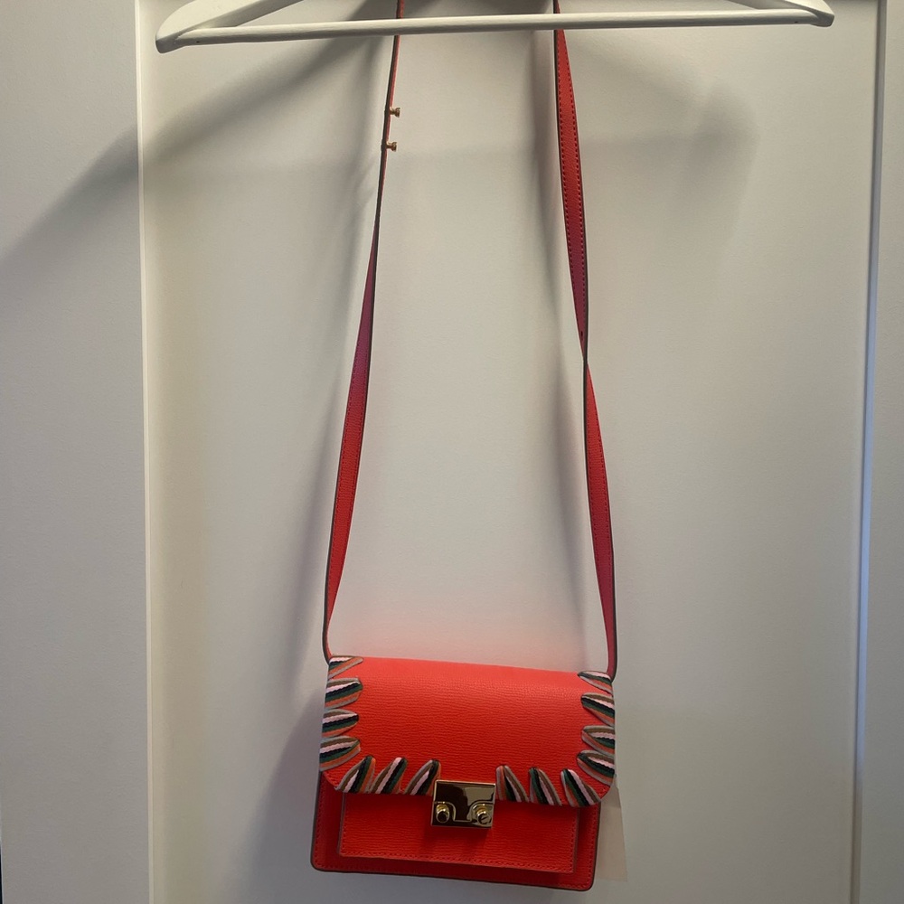 Orange Designer Crossbody Bag